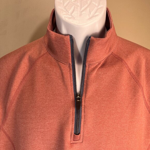 UNTUCKit Men's pink Mint Condition 1/3 zip golf Sweater jacket pullover M - Picture 1 of 5